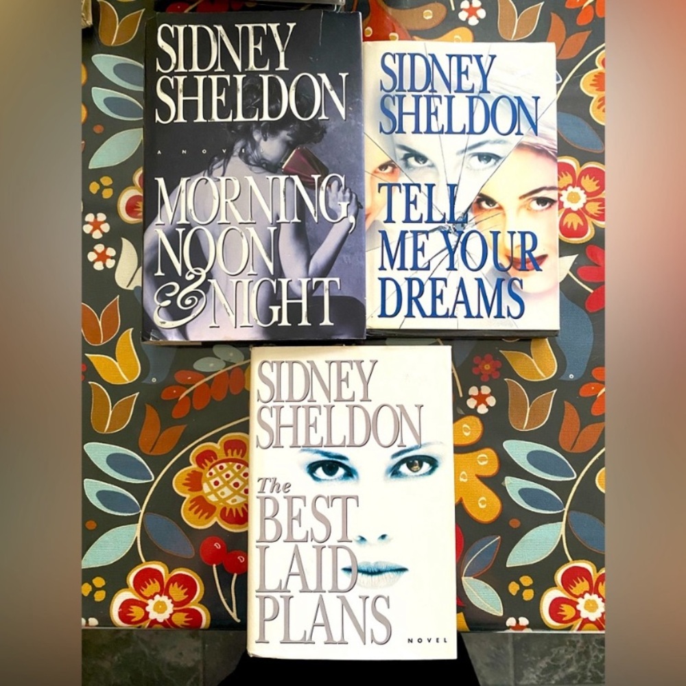5x Vintage first edition Sidney Sheldon book LOT